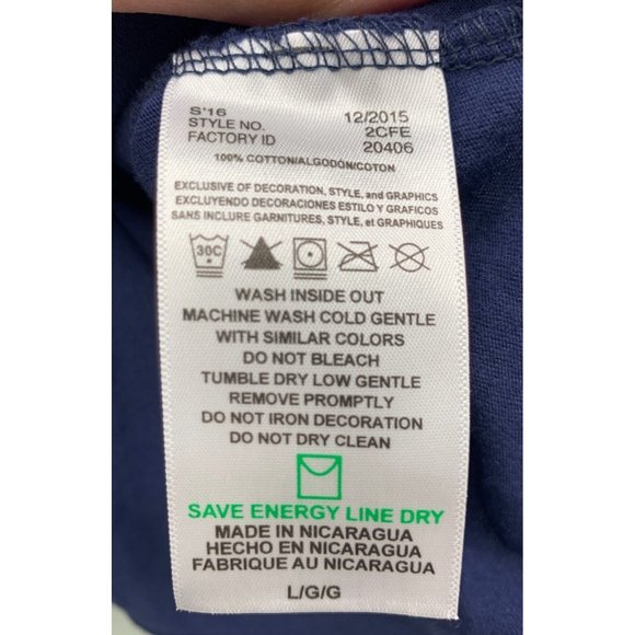 Boston Red Socks Baseball Tee  L Red, Blue, White   100% Cotton - Picture 3 of 6